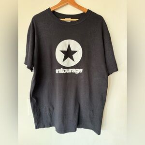 Black Entourage Star Logo T-Shirt L